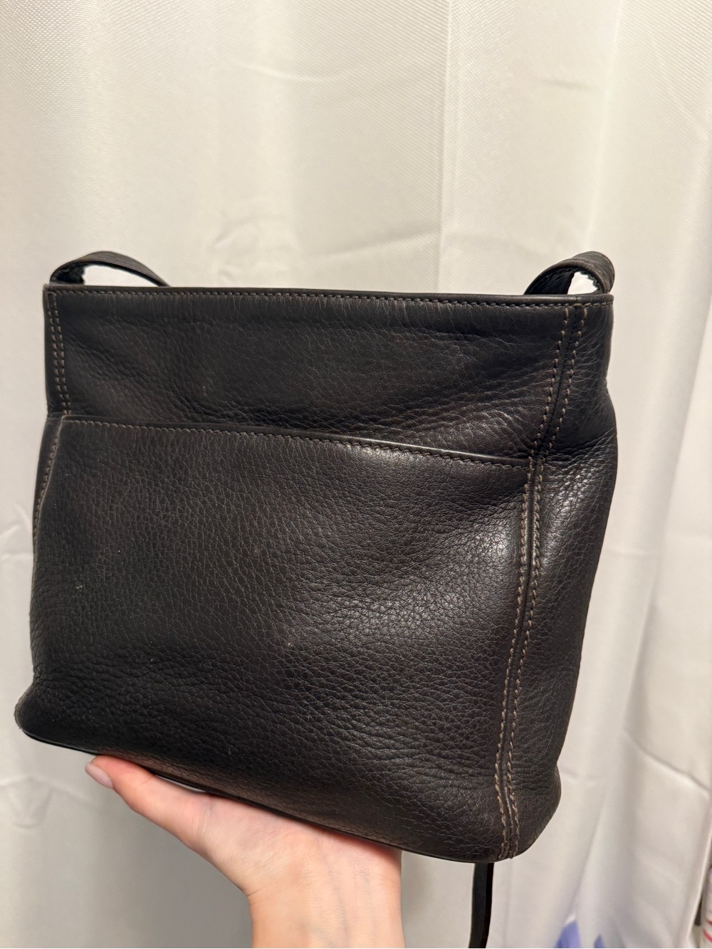 Vintage Coach Sonoma pocket zip natural grain - chocolate